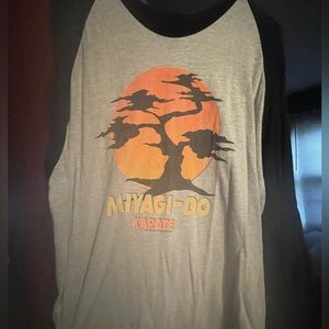 Mens long sleeve T-shirt. Karate kid shirt